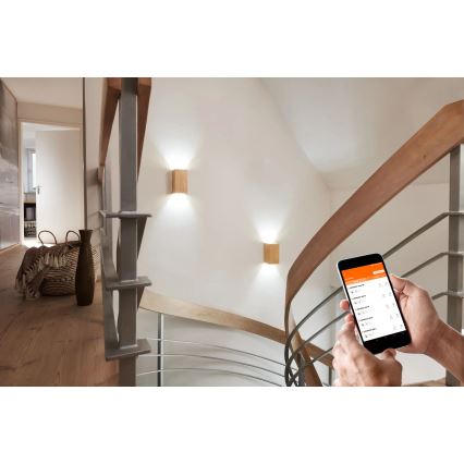 Ledvance - LED Himmennettävä seinävalo SMART+ WOOD LED/12W/230V 3000-6500K Wi-Fi