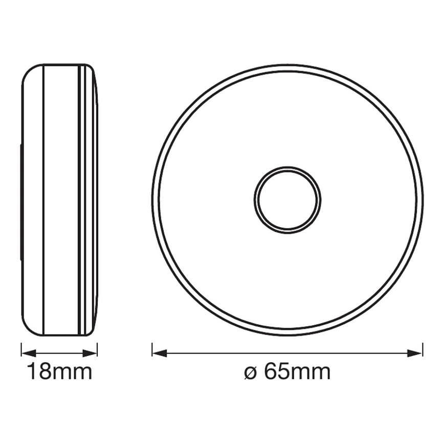Ledvance - LED Himmennettävä suuntaus kevyt DOT-IT LED/0,45W/5V 500 mAh