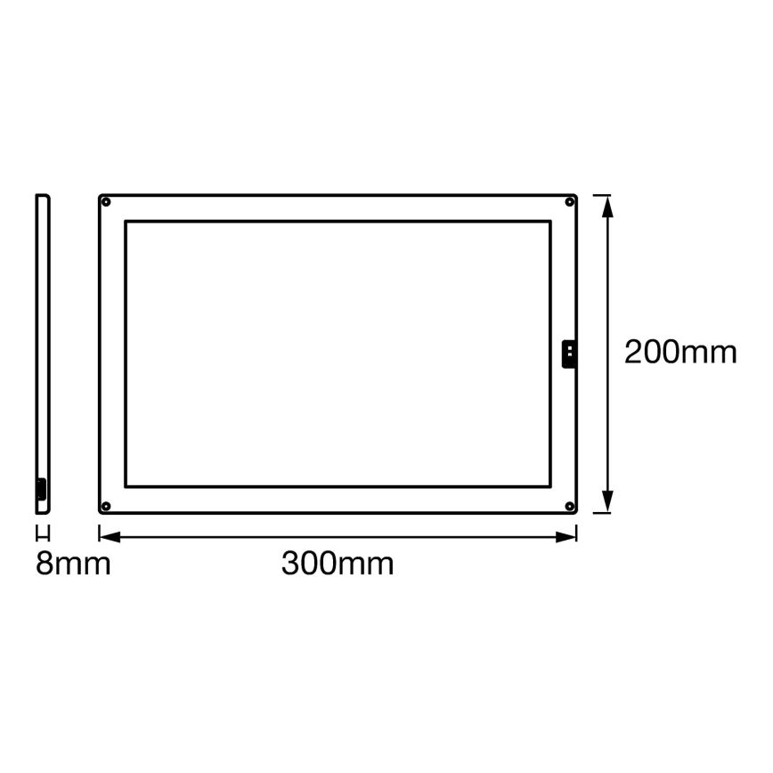 Ledvance - LED himmennettävä työtasovalo anturilla CABINET LED/8W/230V 3000K