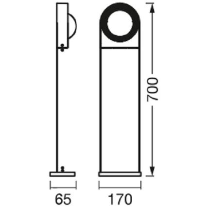 Ledvance - LED Himmennettävä ulkovalaisin SWING LED/6,7W/230V IP44 Wi-Fi