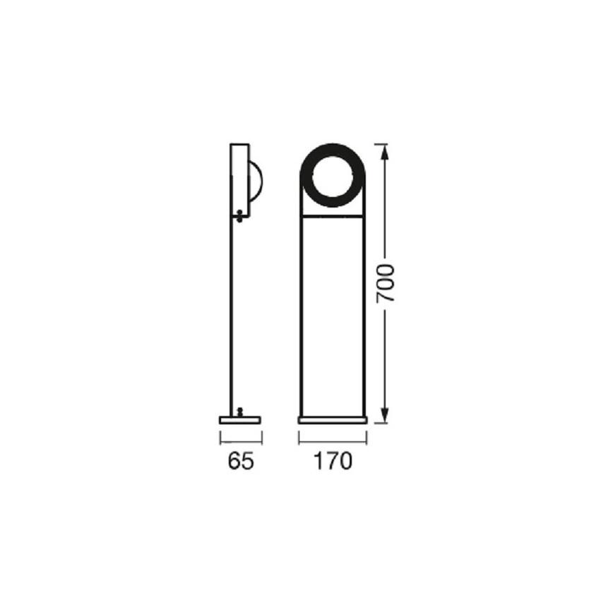 Ledvance - LED Himmennettävä ulkovalaisin SWING LED/6,7W/230V IP44 Wi-Fi