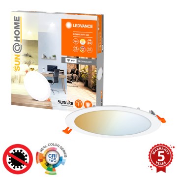 Ledvance - LED Himmennettävä upotettava valo SUN@HOME LED/22W/230V 2200-5000 CRI 95 Wi-Fi