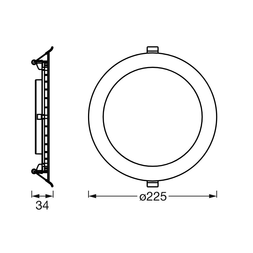 Ledvance - LED Himmennettävä upotettava valo SUN@HOME LED/22W/230V 2200-5000 CRI 95 Wi-Fi