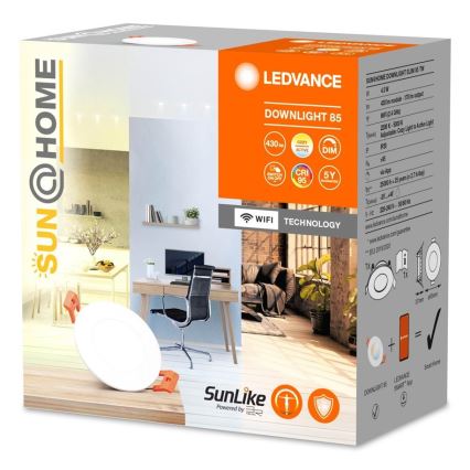 Ledvance - LED Himmennettävä upotettava valo SUN@HOME LED/4,5W/230V 2200-5000 CRI 95 Wi-Fi