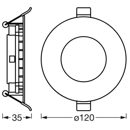 Ledvance - LED Himmennettävä upotettava valo SUN@HOME LED/8W/230V 2200-5000K CRI 95 Wi-Fi