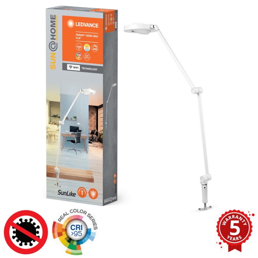 Ledvance - LED-himmennyslamppu pidikkeellä SUN@HOME LED/15W/230V 2200-5000K CRI 95 Wi-Fi