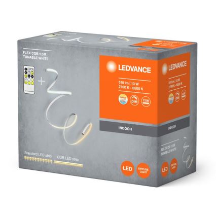 Ledvance - LED-himmennysnauha FLEX COB 1,5m LED/13W/230V 2700-6500K + kauko-ohjaus