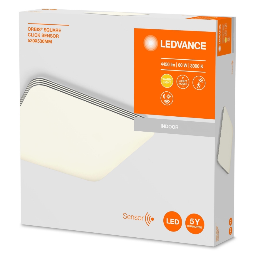 Ledvance - LED-kattovalaisin anturilla ORBIS LED/60W/230V 3000K