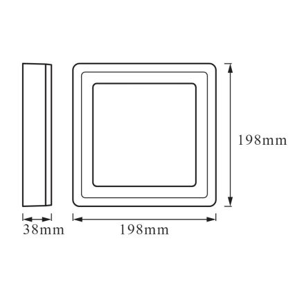 Ledvance - LED-kattovalaisin CLICK LED/15W/230V