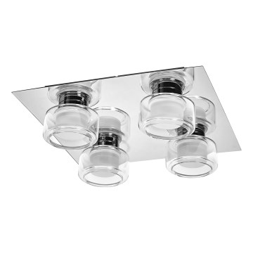 Ledvance - LED-kattovalaisin kylpyhuoneeseen ORBIS FLAME 4xLED/5,5W/230V 3000/4000K IP44 kromi