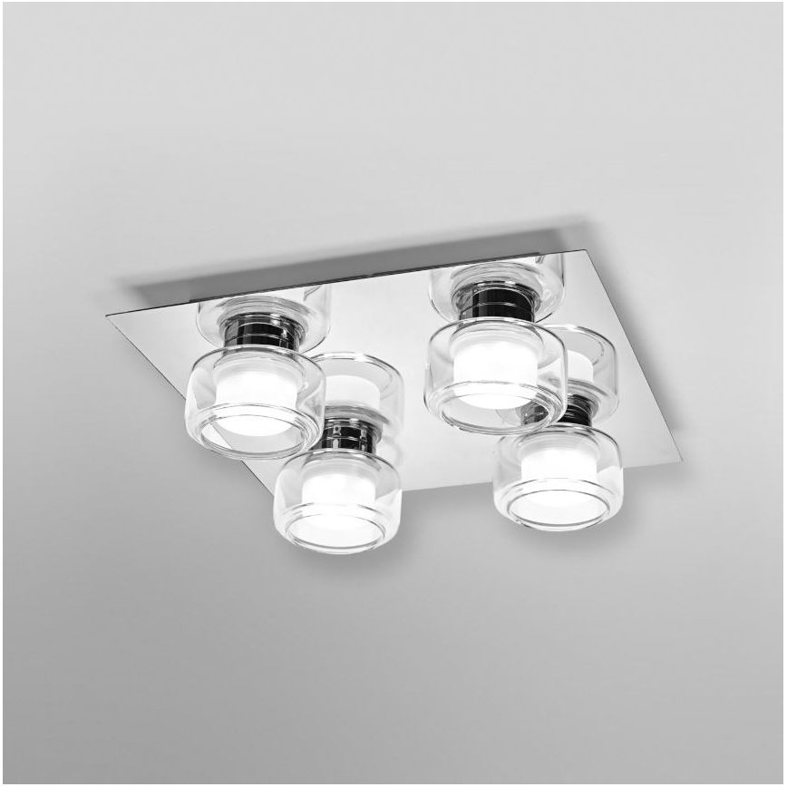 Ledvance - LED-kattovalaisin kylpyhuoneeseen ORBIS FLAME 4xLED/5,5W/230V 3000/4000K IP44 kromi