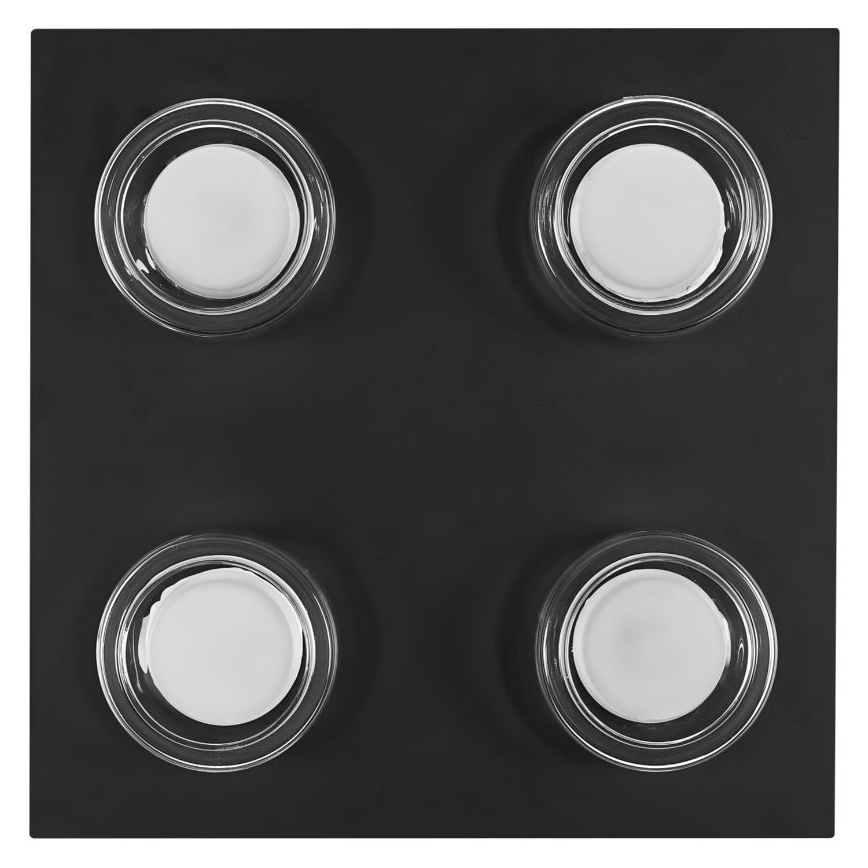 Ledvance - LED-kattovalaisin kylpyhuoneeseen ORBIS FLAME 4xLED/5,5W/230V 3000/4000K IP44 musta