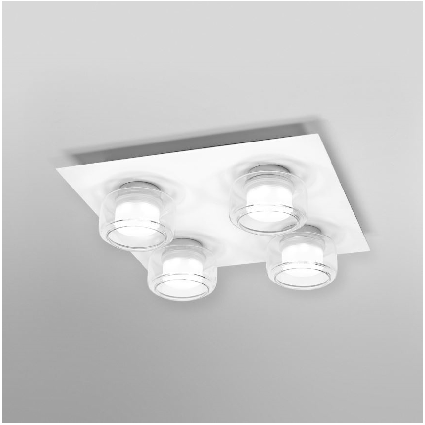 Ledvance - LED-kattovalaisin kylpyhuoneeseen ORBIS FLAME 4xLED/5,5W/230V 3000/4000K IP44 valkoinen