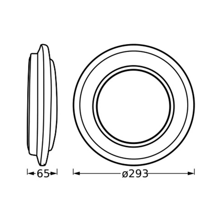 Ledvance - LED-kattovalaisin ORBIS BERLIN LED/16W/230V hopea
