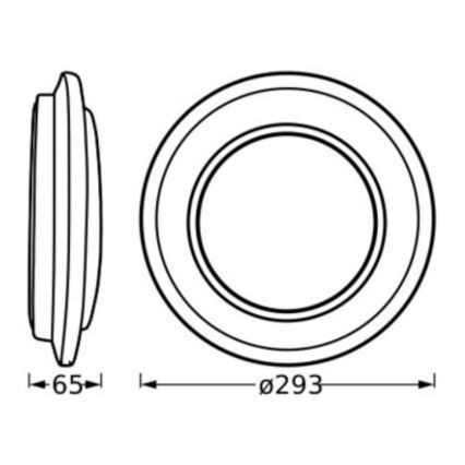 Ledvance - LED-kattovalaisin ORBIS BERLIN LED/16W/230V musta