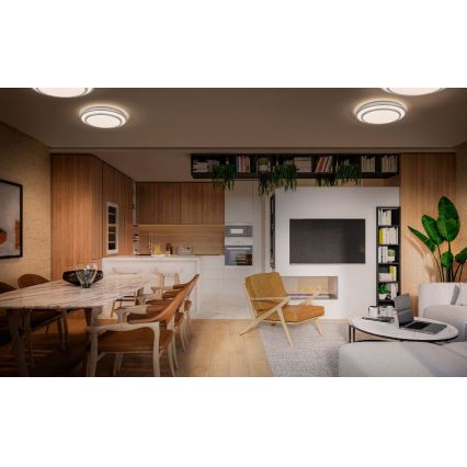 Ledvance - LED-kattovalaisin ORBIS BERLIN LED/36W/230V hopea