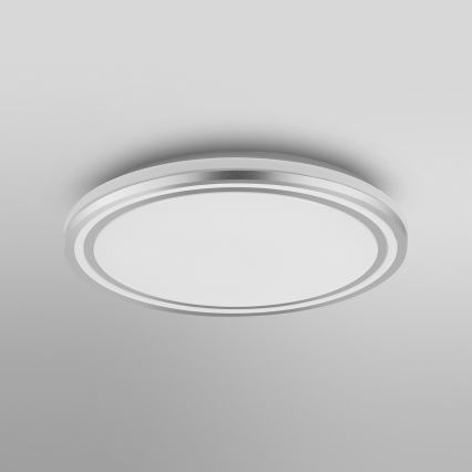 Ledvance - LED-kattovalaisin ORBIS HELMAN LED/16W/230V halkaisija 29,5 cm hopea