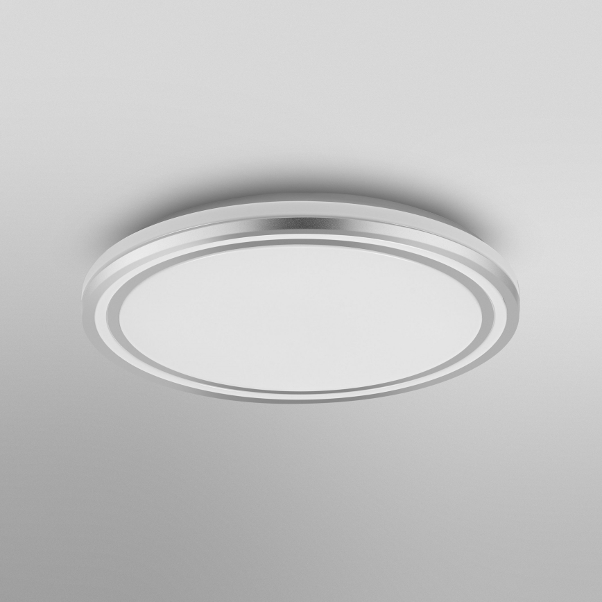 Ledvance - LED-kattovalaisin ORBIS HELMAN LED/16W/230V halkaisija 29,5 cm hopea
