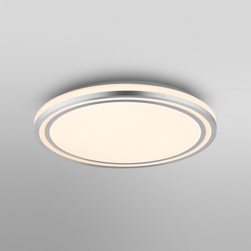Ledvance - LED-kattovalaisin ORBIS HELMAN LED/16W/230V halkaisija 29,5 cm hopea
