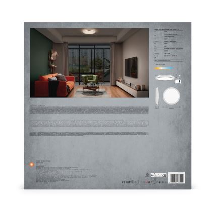 Ledvance - LED-kattovalaisin ORBIS HELMAN LED/24W/230V halkaisija 39 cm hopea