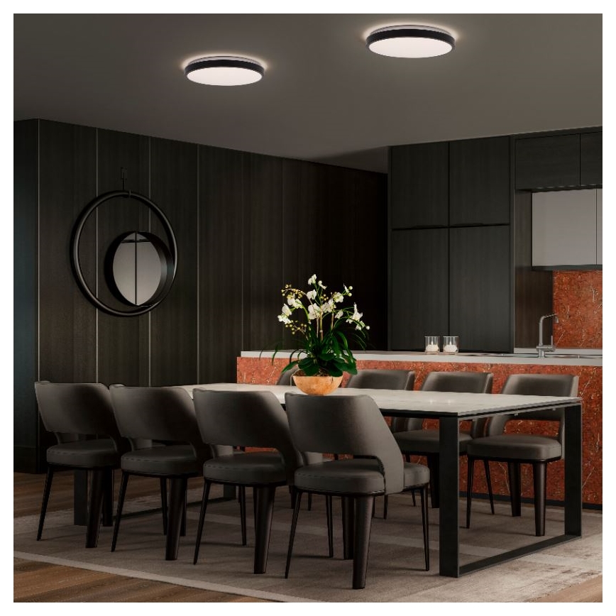 Ledvance - LED-kattovalaisin ORBIS LONDON LED/16W/230V musta