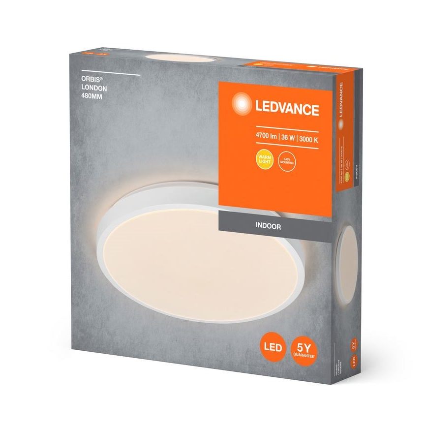 Ledvance - LED-kattovalaisin ORBIS LONDON LED/36W/230V valkoinen