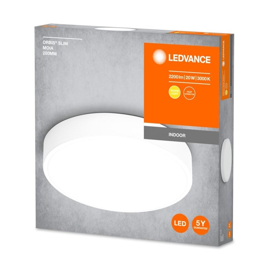 Ledvance - LED-kattovalaisin ORBIS SLIM LED/20W/230V valkoinen