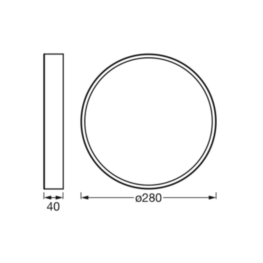 Ledvance - LED-kattovalaisin ORBIS SLIM LED/20W/230V valkoinen