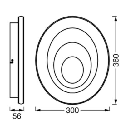Ledvance - LED-kattovalaisin ORBIS SPIRAL LED/27W/230V