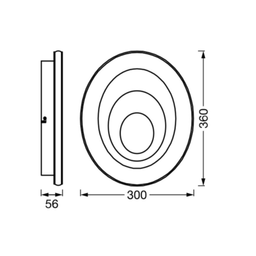 Ledvance - LED-kattovalaisin ORBIS SPIRAL LED/27W/230V