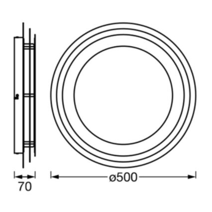 Ledvance - LED-kattovalaisin ORBIS SPIRAL LED/38W/230V