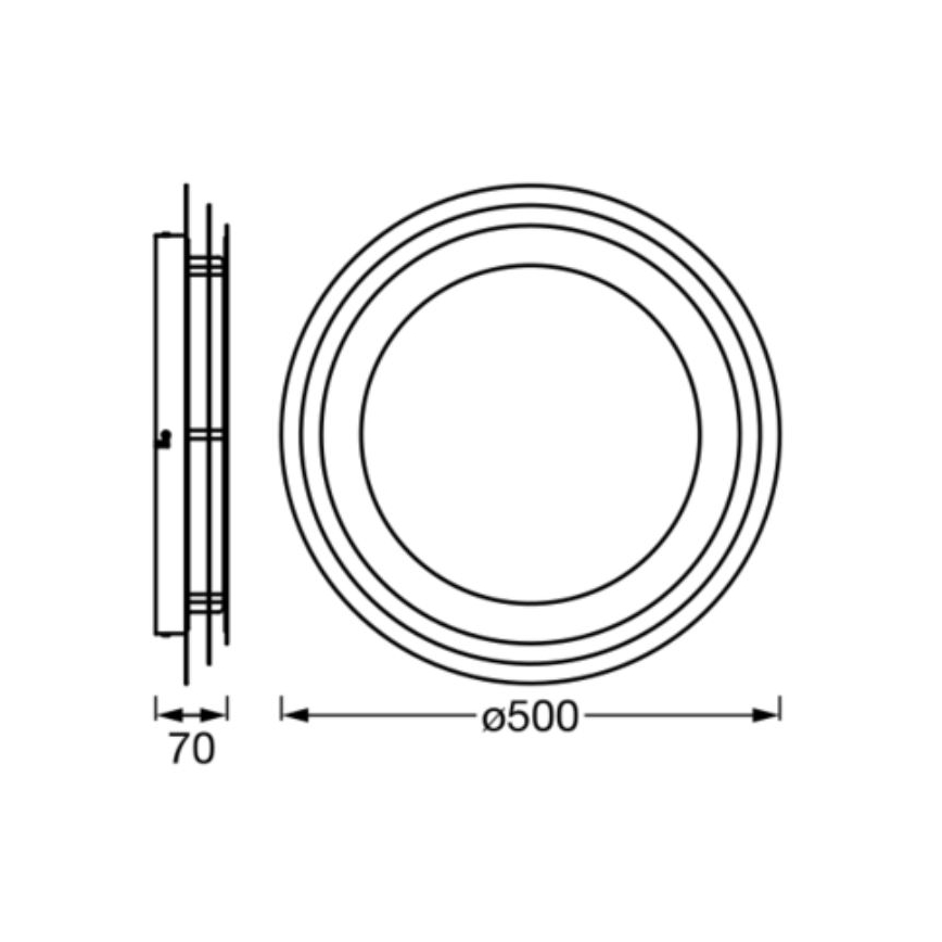 Ledvance - LED-kattovalaisin ORBIS SPIRAL LED/38W/230V