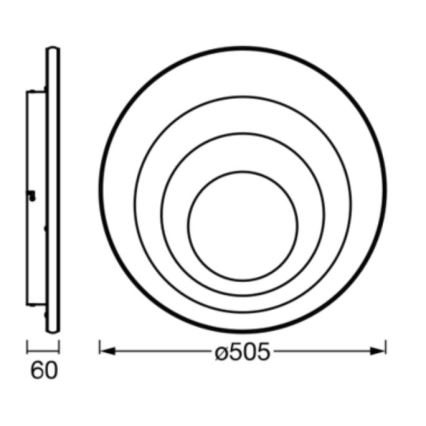 Ledvance - LED-kattovalaisin ORBIS SPIRAL LED/42W/230V