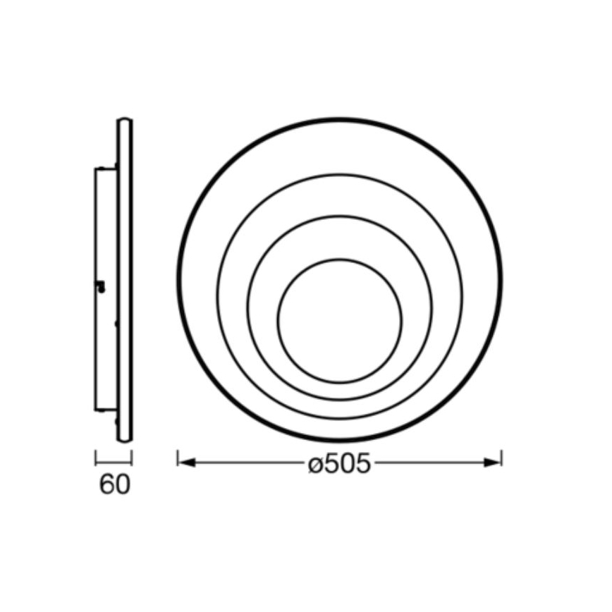 Ledvance - LED-kattovalaisin ORBIS SPIRAL LED/42W/230V