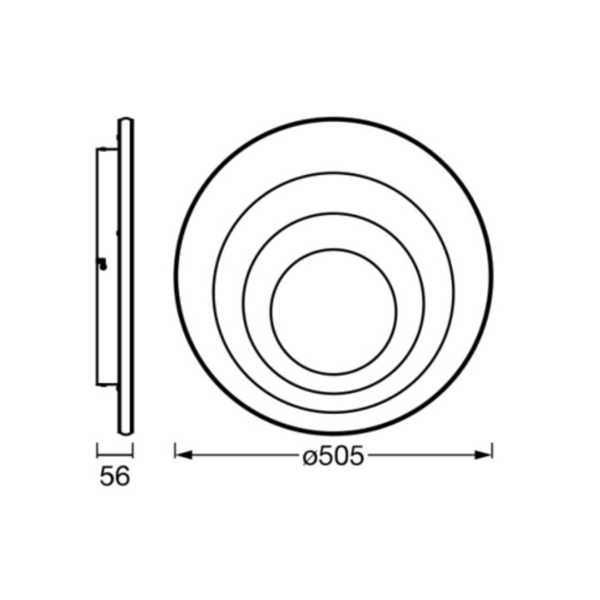 Ledvance - LED-kattovalaisin ORBIS SPIRAL LED/42W/230V