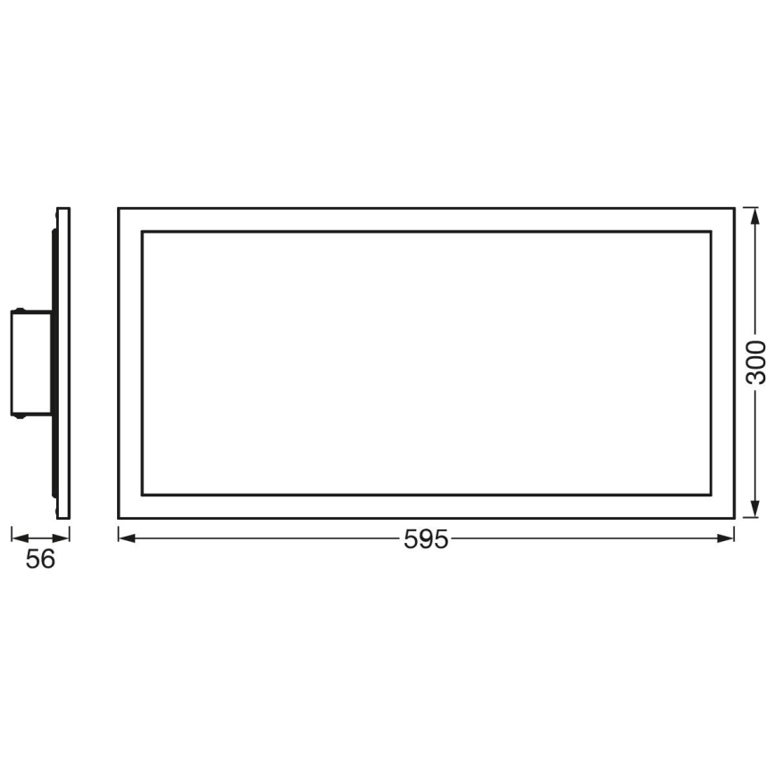 Ledvance - LED-kattovalaisin PLANON LED/22W/230W