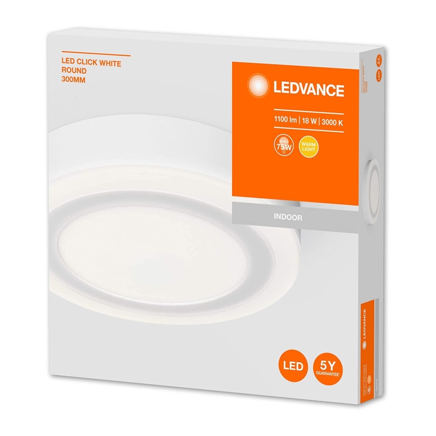 Ledvance - LED-kattovalaisin ROUND LED/18W/230V halkaisija 30 cm