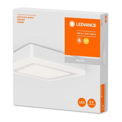 Ledvance - LED-kattovalaisin SQUARE LED / 18W / 230V