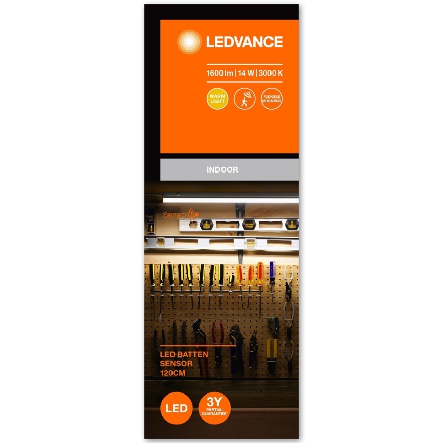 Ledvance - LED Keittiökaapin alusvalo sensorilla BATTEN LED/14W/230V 120 cm