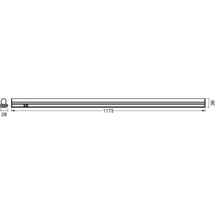 Ledvance - LED Keittiökaapin alusvalo sensorilla BATTEN LED/14W/230V 120 cm