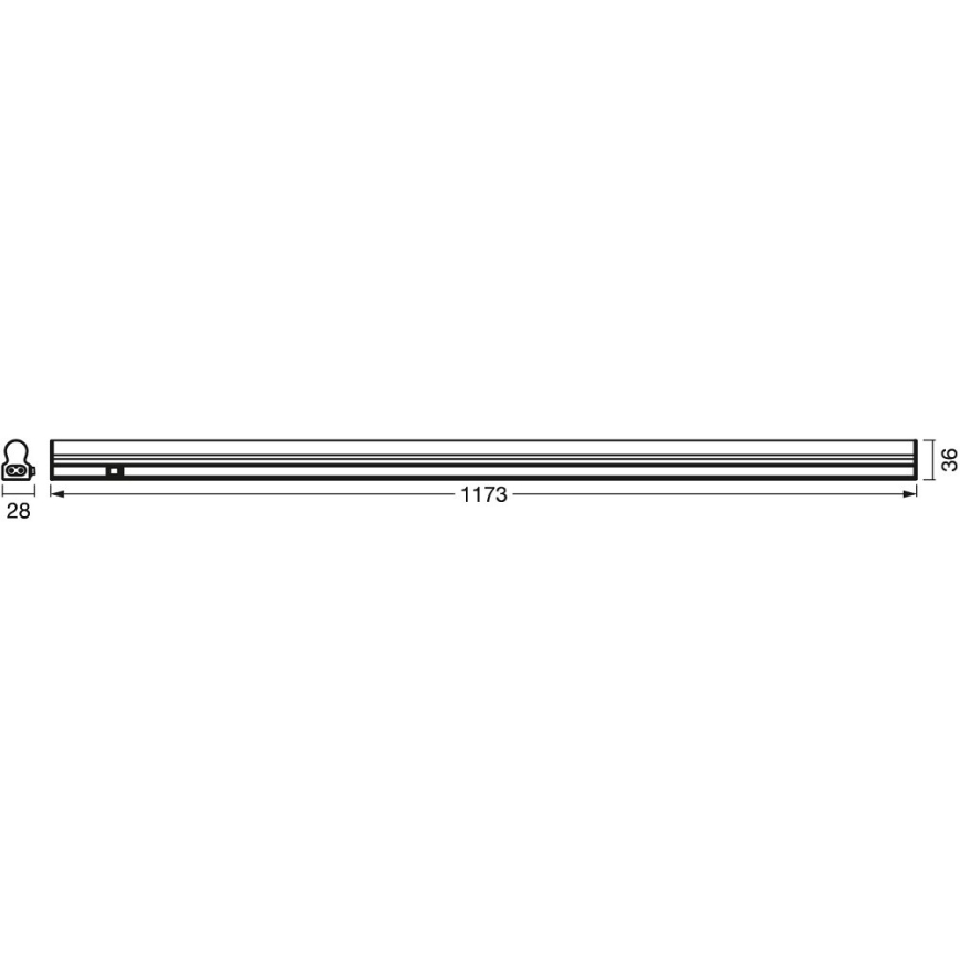 Ledvance - LED Keittiökaapin alusvalo sensorilla BATTEN LED/14W/230V 120 cm