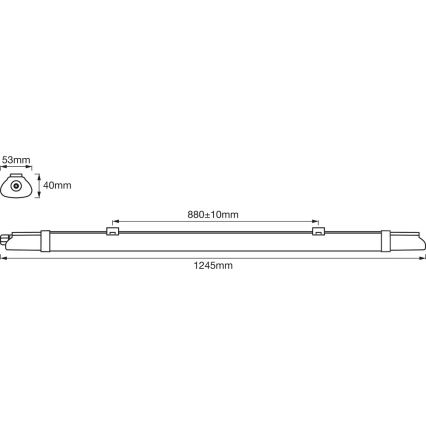 Ledvance - LED Kestävä loistelamppu DAMP LED/18W/230V IP65