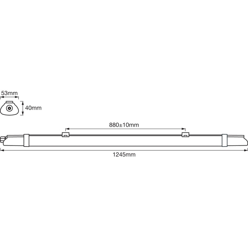 Ledvance - LED Kestävä loistelamppu DAMP LED/18W/230V IP65