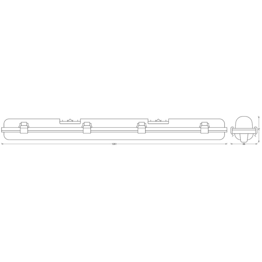 Ledvance - LED Kestävä valo anturilla SUBMARINE 1xG13/16W/230V IP65