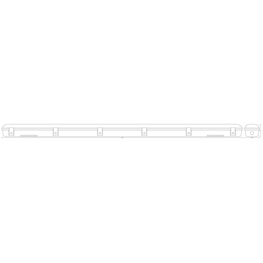 Ledvance - LED Kestävä valo sensorilla SUBMARINE 1xG13/19W/230V IP65