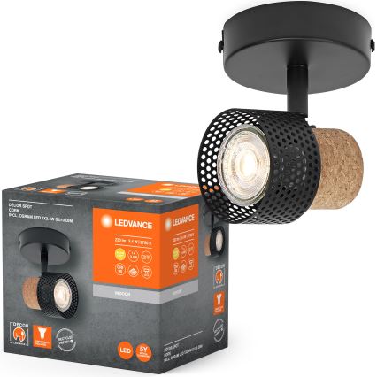 Ledvance - LED-kohdevalaisin DECOR CORK 1xGU10/3,4W/230V