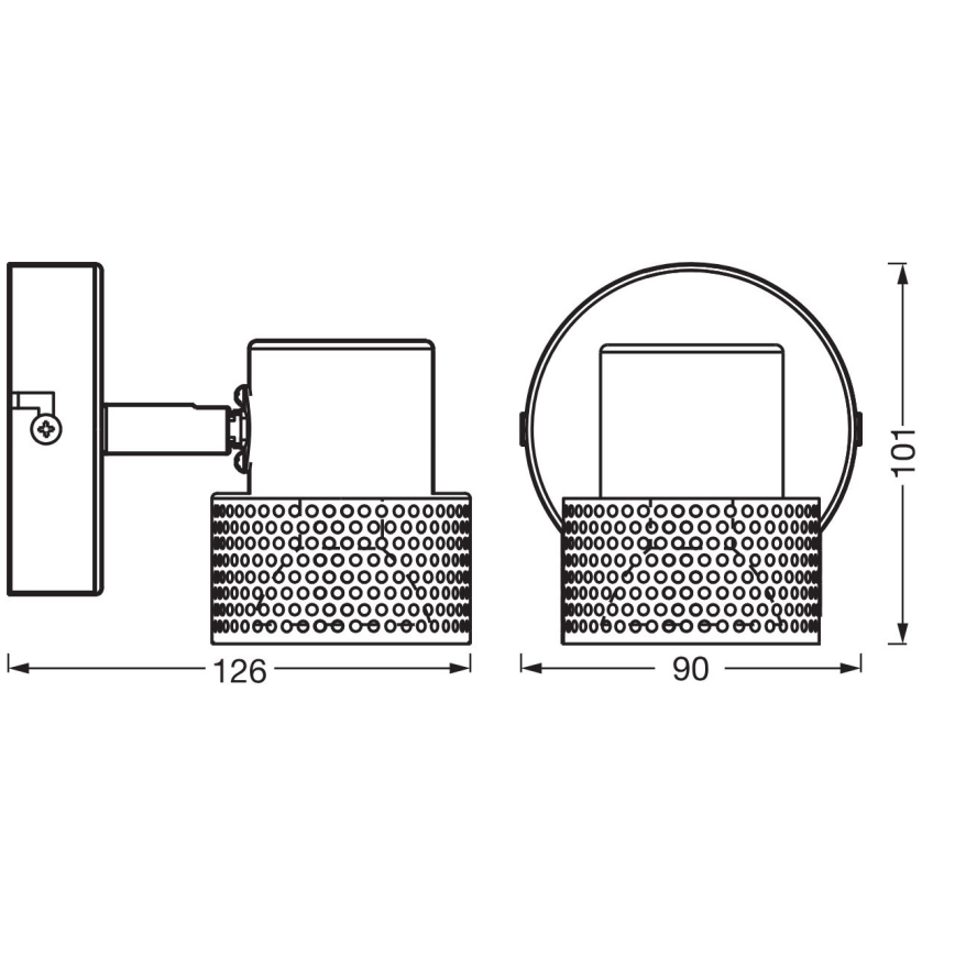 Ledvance - LED-kohdevalaisin DECOR CORK 1xGU10/3,4W/230V