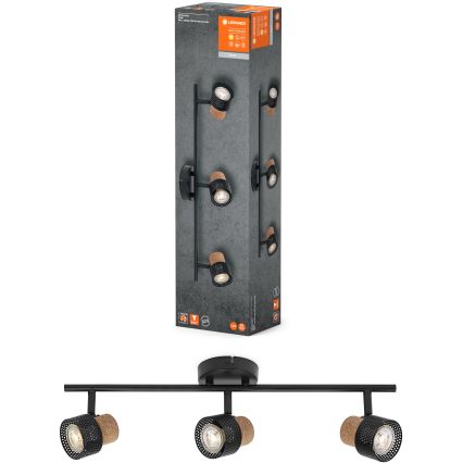 Ledvance - LED-kohdevalaisin DECOR CORK 3xGU10/3,4W/230V