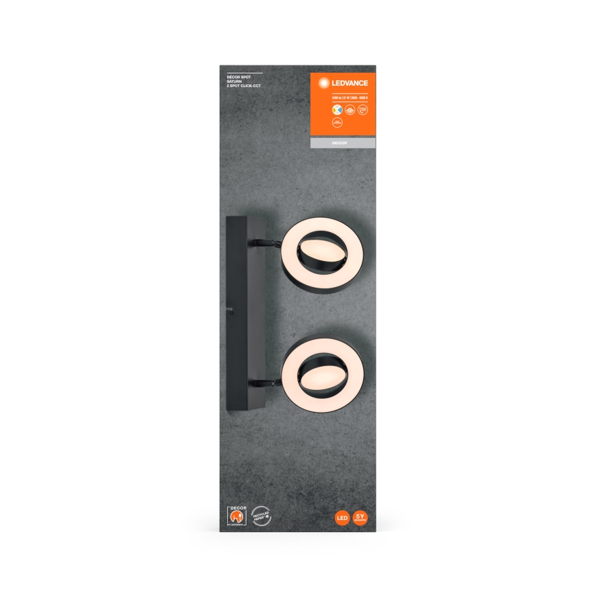 Ledvance - LED-kohdevalaisin DECOR SATURN 2xLED/11W/230V 3000/4200/6500K