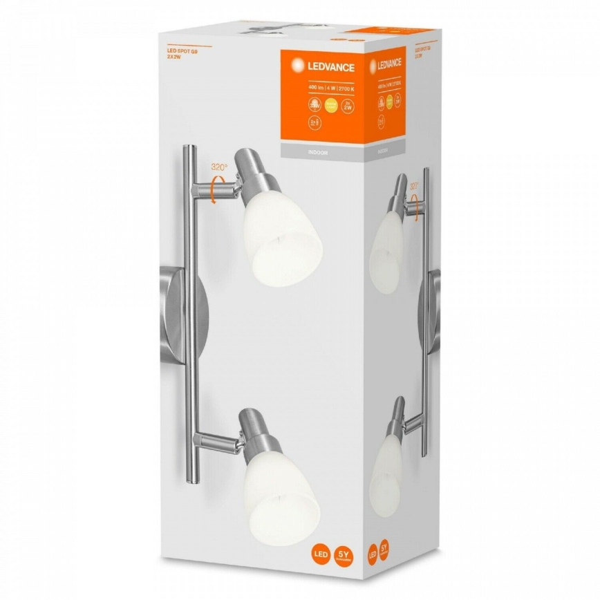 Ledvance - LED-kohdevalaisin SPOT 2xG9/2W/230V